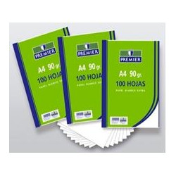 1025/100-A4-G ZORRILLA PAQUETE 100H PREMIER A4 90GR LISO PAPEL BLANCO EXTRA