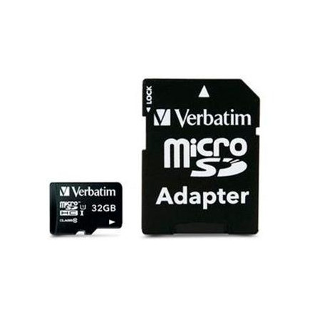 44083 VERBATIM TARJETA MICRO SDHC 32GB CLASE 10 C/ADAPTADOR