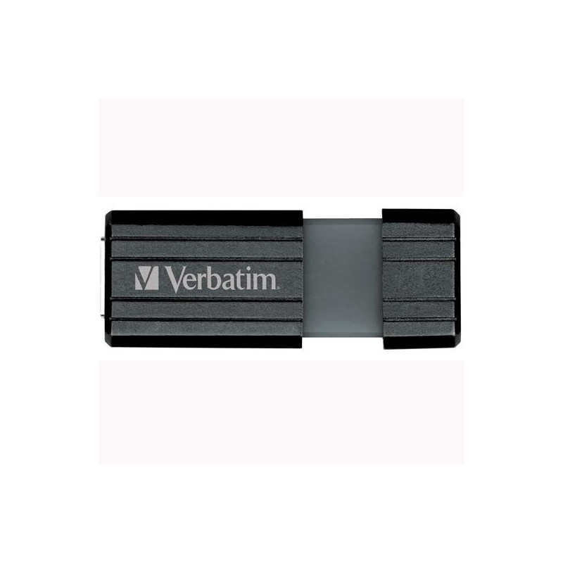 49063 VERBATIM PENDRIVE STORE'N'GO PINSTRIPE 16GB HI-SPEED RETRÁCTIL USB 2.0 NEGRO