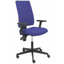 322CPA229BR PIQUERAS Y CRESPO SILLA OFICINA ERGONOMICA REGULABLE TAPIZADO ARAN MOD. LEZUZA BRAZOS REGULABLES AZUL