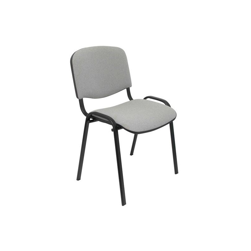 PACK226PTNA40 PIQUERAS Y CRESPO SILLA FIJA APILABLE MOD. ALCARAZ TAPIZADA ARAN GRIS PACK DE 2