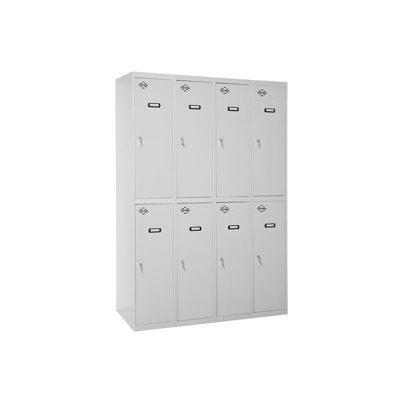 8435104935118 SIMONRACK TAQUILLA METÁLICA SIMONLOCKER PROF. MON. TANDEM 4/8 300 (1200) 180X120X50CM GRIS