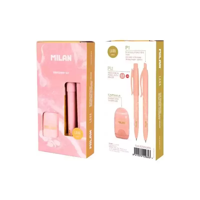 6355LVPA MILAN CAJA REGALO SERIE LAVA CON BOLÍGRAFO P1