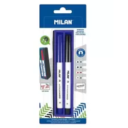 BWM10402 MILAN MARCADORES PIZARRA BLANCA C/SURTIDOS 4 UD + 1 BORRADOR MAGNÉTICO BLÍSTER