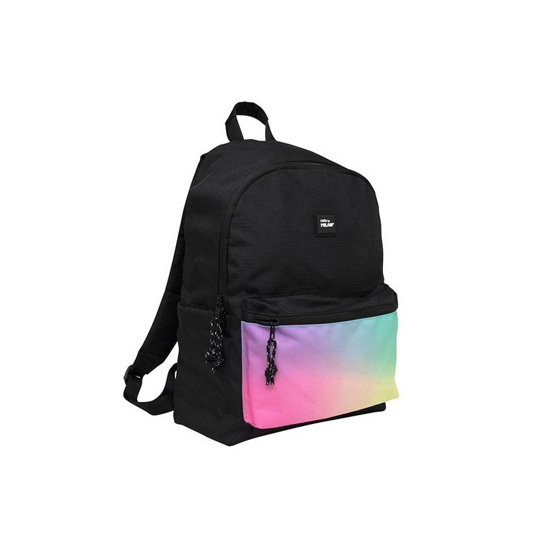624605SNK1 MILAN MOCHILA URBANA CLÁSICA 2 CREMALLERAS 22L SUNSET NEGRO