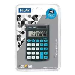 150908KBL MILAN CALCULADORA POCKET 8 DIGITOS DUAL BLISTER NEGRO