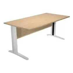 003-C+30511 ARTEXPORT MESA ESCRITORIO PRESTO 160 CON PATAS DE METAL TABLERO 22MM ROBLE