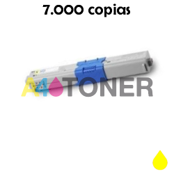 Toner OKI C823 / C833 / C834 / C843 amarillo compatible al toner original OKI 46471101