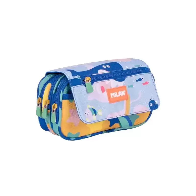 08149BD MILAN PORTATODO 4 CREMALLERAS CON SOLAPA SERIE ESPECIAL BLUE ODYSSEY