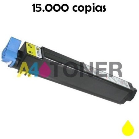 Toner OKI ES9410 / ES9420 amarillo compatible al toner original OKI 44036025