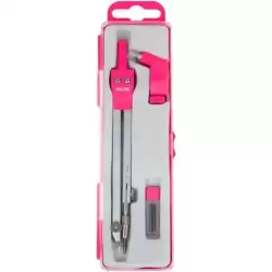 11101P MILAN COMPÁS UNIVERSAL CON PATA ARTICULADA + ADAPTADOR + 2 MINAS SERIE ACID ROSA