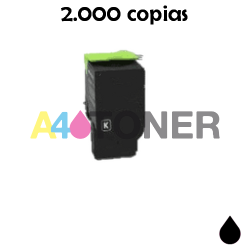 Cartucho de toner compatible Lexmark CS421-CS521-CS622-CX421-CX522-CX622-CX625 negro genérico a Lexmark 78C20K0