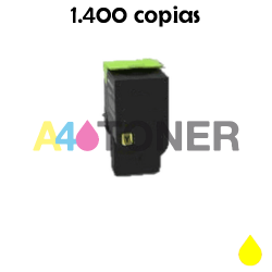 Cartucho de toner compatible Lexmark CS421-CS521-CS622-CX421-CX522-CX622-CX625 amarillo genérico a Lexmark 78C20Y0