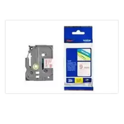 TZE222 BROTHER CINTA ROTULADORA LAMINADA TEXTO ROJO SOBRE BLANCO - 9MMX8M