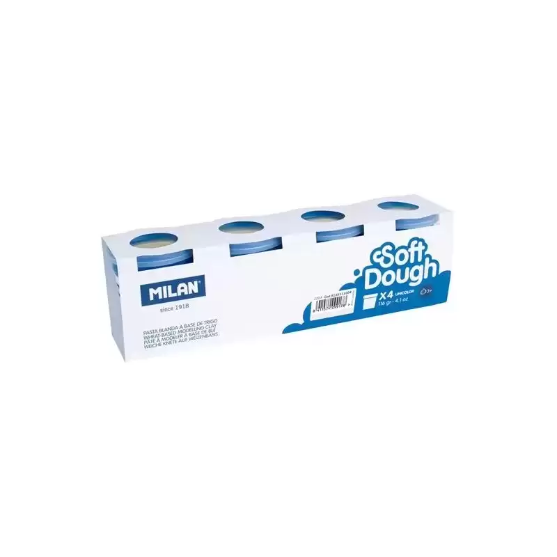 9135111004 MILAN PASTA BLANDA SOFT DOUGH BOTE 116GR BLANCO CAJA 4 UD
