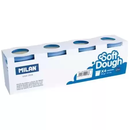 9135111004 MILAN PASTA BLANDA SOFT DOUGH BOTE 116GR BLANCO CAJA 4 UD