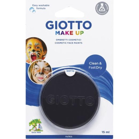F474936 GIOTTO PINTURA FACIAL INDIVIDUAL UNISEX PARA NIÑOS 15ML NEGRO -BLISTER-