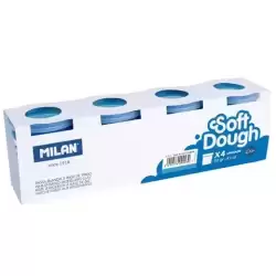 9135115204 MILAN PASTA BLANDA SOFT DOUGH BOTE 116GR AZUL CAJA 4 UD