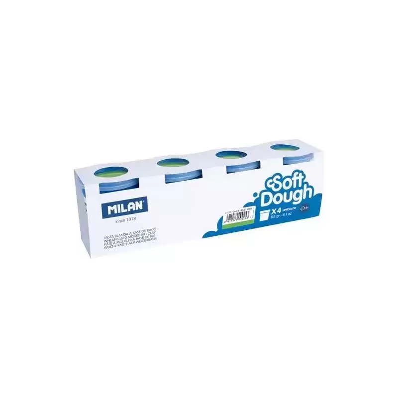 9135116004 MILAN PASTA BLANDA SOFT DOUGH BOTE 116GR VERDE CAJA 4 UD