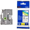 TZE211 BROTHER CINTA ROTULADORA LAMINADA BLANCO SOBRE NEGRO DE 6MM