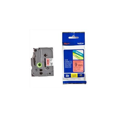 TZE421 BROTHER CINTA ROTULADORA LAMINADA ROJO SOBRE NEGRO DE  9MMX8M