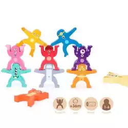 660520 MILAN JUGUETE EDUCATIVO DE MADERA ALIENS TOWER 16 PIEZAS