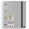 12477475 CARCHIVO CARPEBLOCK 360 MY RULES CON RECAMBIO 100H A4 5X5 90GR 4 SEPARADORES PP FOAM GRIS