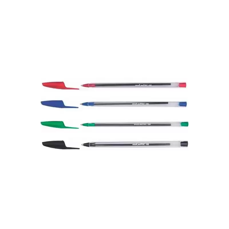 BC188-50-5 MOLIN BOLÍGRAFO BASIC CRISTAL BALL POINT PEN VERDE -CAJA 50-