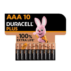 DRPLR3B10 DURACELL PILAS PLUS POWER LR03 ALCALINAS AAA 1.5V BLISTER 10