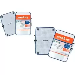 RWB226-A3 MOLIN PIZARRA BLANCA MAGNÉTICA DOBLE CARA BLANCA/CUADRICULADA A3 (30X42CM) + ROTULADOR