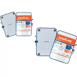 RWB226WB-A4 MOLIN PIZARRA BLANCA MAGNÉTICA DOBLE CARA BLANCA/CUADRICULADA A4 (21X30CM) + ROTULADOR