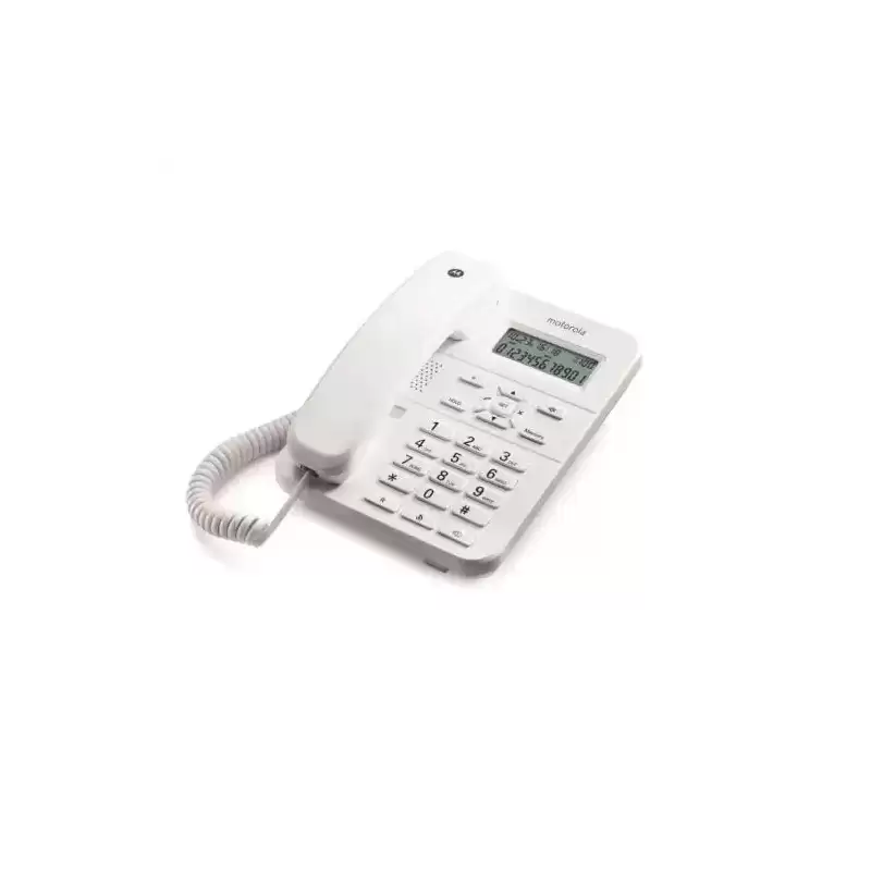 E08000CT2N1AES MOTOROLA TELEFONO FIJO C/ CABLE CT202 BLANCO