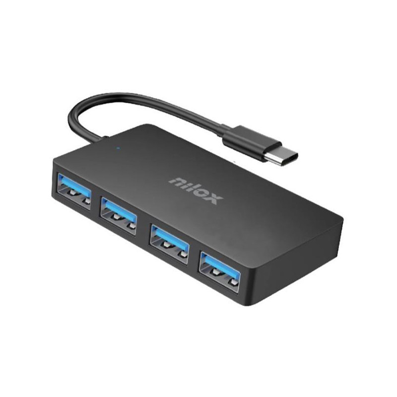 NXHUBUSC04 NILOX HUB 4 PUERTOS USB-A 3.2 CABLE 15