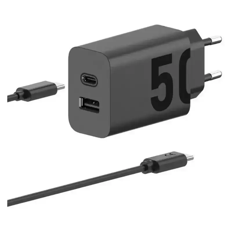 SJMC502 MOTOROLA CARGADOR PARED CON CABLE USB-C TURBO POWER 50W