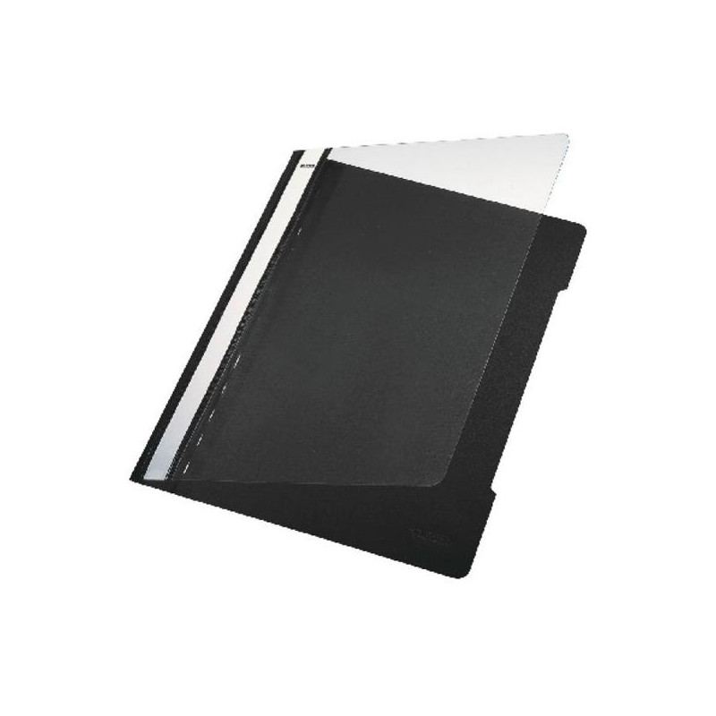 41910095 LEITZ DOSSIER FÁSTENER A4 MECANISMO DE PLÁSTICO CON TARJETERO PVC SEMI RÍGIDO NEGRO