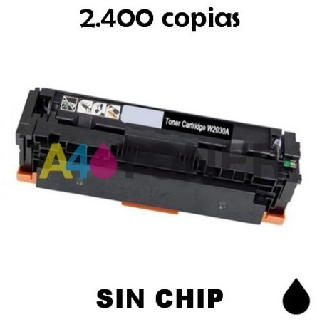 Tóner W2030A negro compatible HP 415A (Sin Chip)