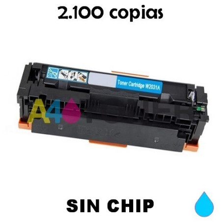 Tóner W2031A cian compatible HP 415A (Sin Chip)