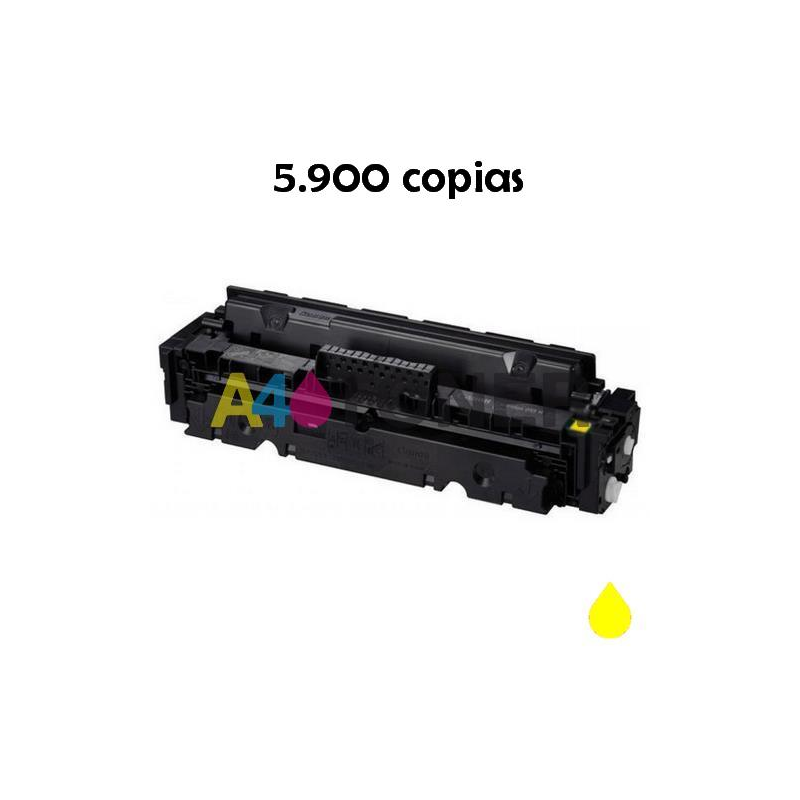 Cartucho de toner compatible Canon 055H 055HY 3017C002 amarillo (Sin chip)