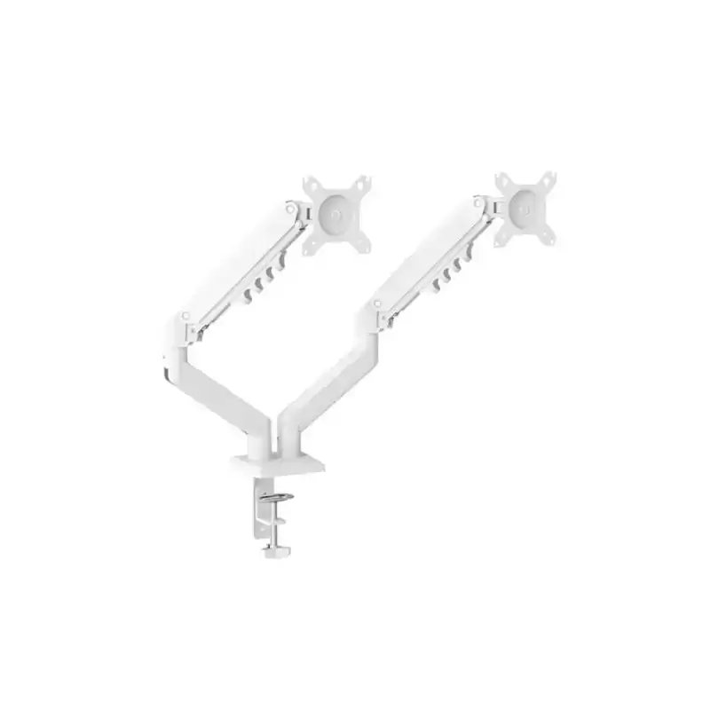 NXDMA02W NILOX SOPORTE DE MESA GIRATORIO E INCLINABLE 2 BRAZOS ARTICULADO HASTA 32" BLANCO