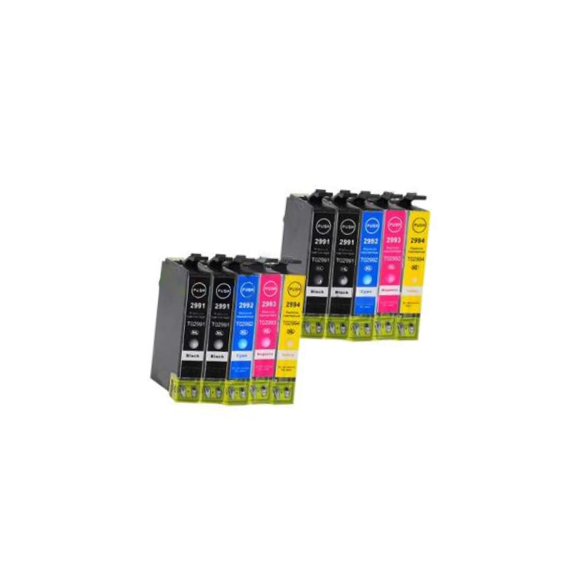 Pack 10 cartuchos de tinta Epson 29XL T2991 T2992 T2993 T2994 compatible con Epson