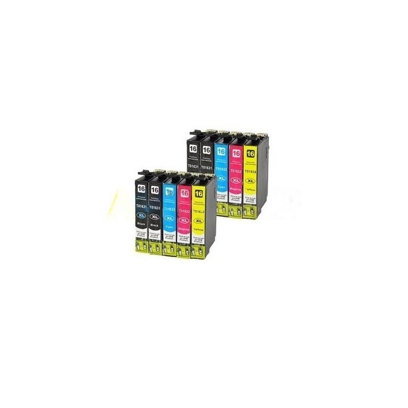 Pack 10 cartuchos de tinta Epson 16xl o epson 16 T1631 T1632 T1633 T1634 compatible (boligrafo)