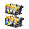 Pack 10 cartuchos de tinta LC223 compatible con Brother LC-223BK