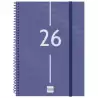 742031026 FINOCAM AGENDA ESPIRAL YEAR E10-155X212MM SVV TAPA PP AZUL 2026