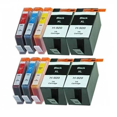 Pack 10 cartuchos de tinta HP 920XL compatibles