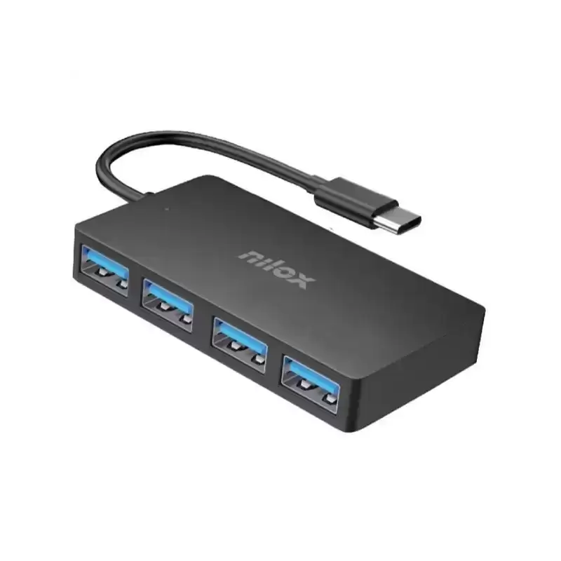 NXHUBUSC04 NILOX HUB 4 PUERTOS USB-A 3.2 CABLE 15