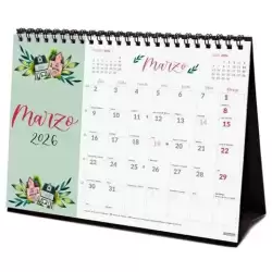 780325426 FINOCAM CALENDARIO DE SOBREMESA PARA ESCRIBIR S-210X150MM MV IMÁGENES THE FLOWER JOURNAL 2026