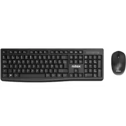NXKMWE012 NILOX COMBO TECLADO + RATÓN INALÁMBRICO NEGRO