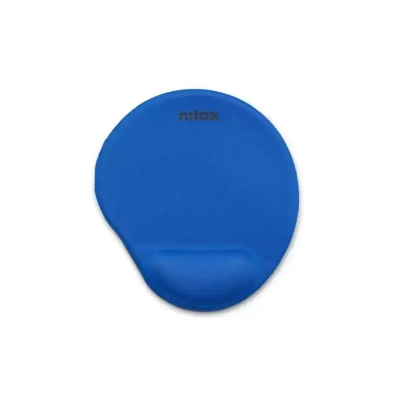 NXMPE02 NILOX ALFOMBRILLA ERGONOMICA PARA RATON AZUL