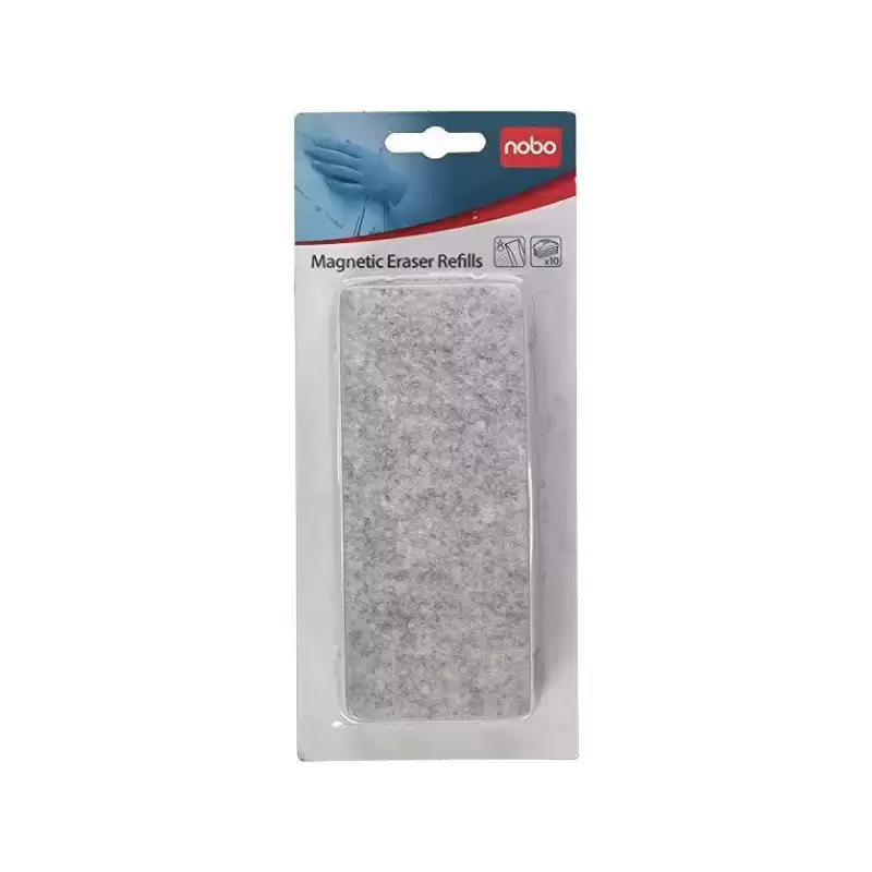 34534497 NOBO RECAMBIO PARA BORRADOR MAGNÉTICO REF. 34533421 PACK DE 10UD