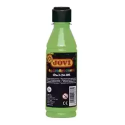 51917 JOVI TÉMPERA FOSFORESCENTE VERDE BOTELLA DE 250ML